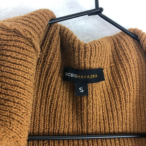 BCBGMaxAzria Brown Long Cardigan Knit Belted - Picture 3 of 7